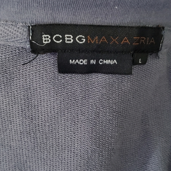 BCBG fleur de lis Bling Hoodie blue purple large - Picture 5 of 5